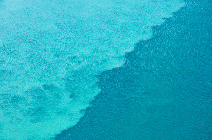 I Captured Breathtaking Sea And Sand Patterns From A Helicopter (Can You Find The Hidden Dolphin?)