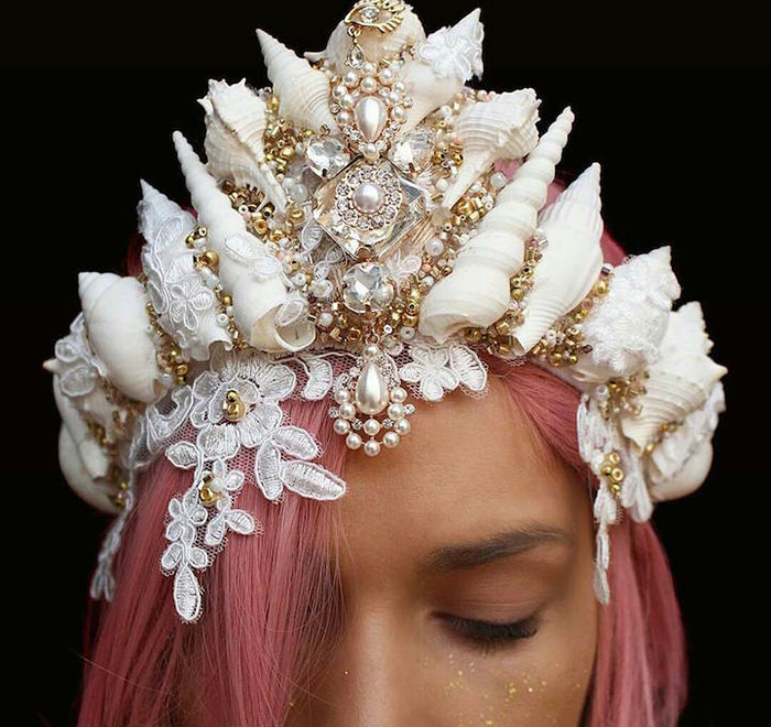 Mermaid Crowns With Real Seashells Are Taking Internet By Storm