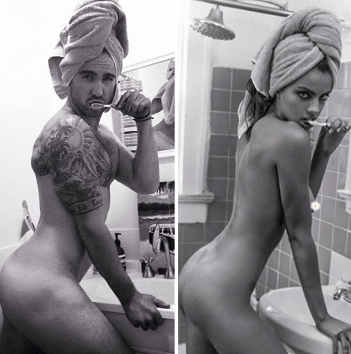 When Guys Try To Parody Women Photos And The Result Beats The Original