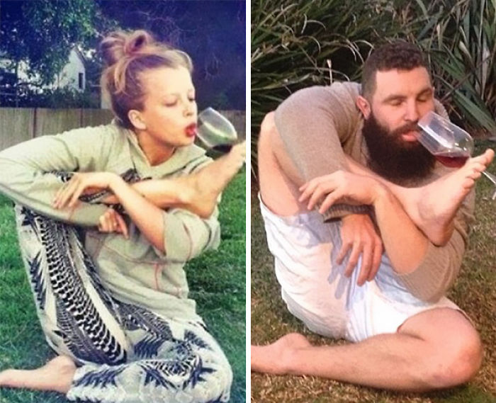 When Guys Try To Parody Women Photos And The Result Beats The Original