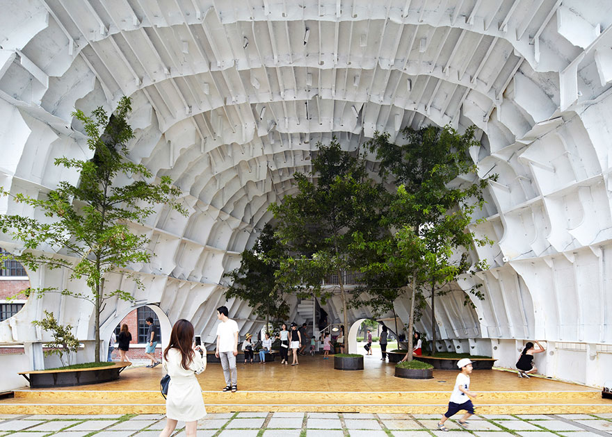 Old Rusty Ship Turned Into Stunning Building With Trees And Plants Old Rusty Ship Turned Into Stunning Building With Trees And Plants
