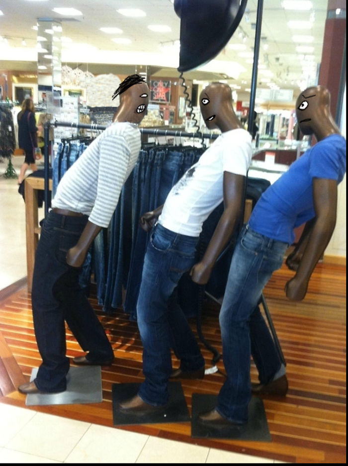 Challenge: Three Funny Mannequins Challenge: Three Funny Mannequins