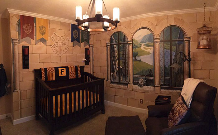 Dad Creates ‘Harry Potter’ Nursery For His Little Wizard