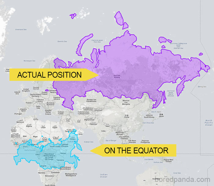 30 Real World Maps That Show The True Size Of Countries 30 Real World Maps That Show The True Size Of Countries