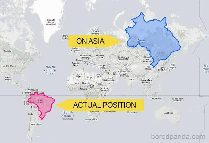 30 Real World Maps That Show The True Size Of Countries 30 Real World Maps That Show The True Size Of Countries