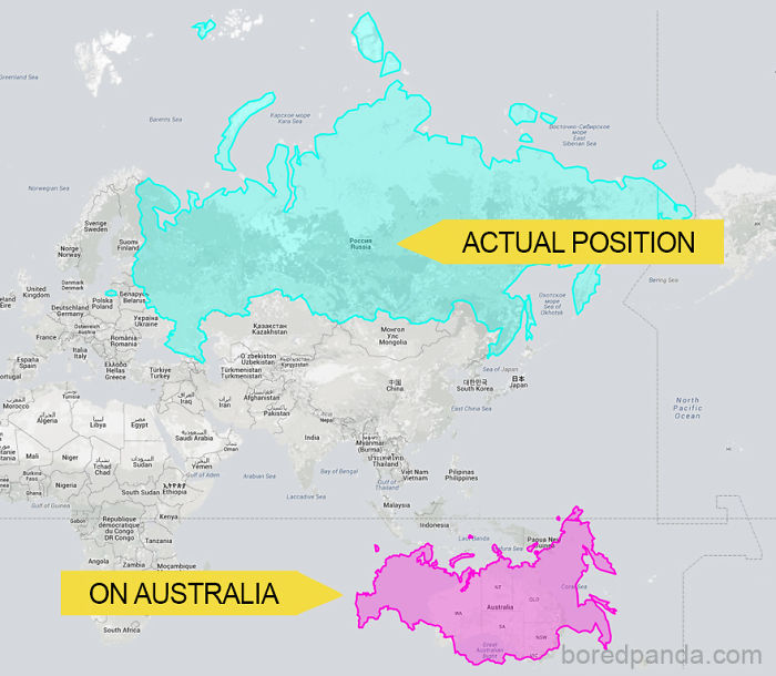 30 Real World Maps That Show The True Size Of Countries 30 Real World Maps That Show The True Size Of Countries