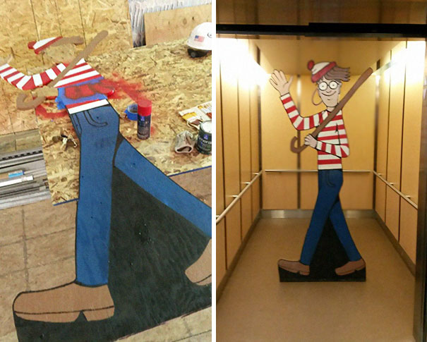 Construction Worker Hides Waldo On Site Everyday For Kids In Hospital Next Door To Find Construction Worker Hides Waldo On Site Everyday For Kids In Hospital Next Door To Find