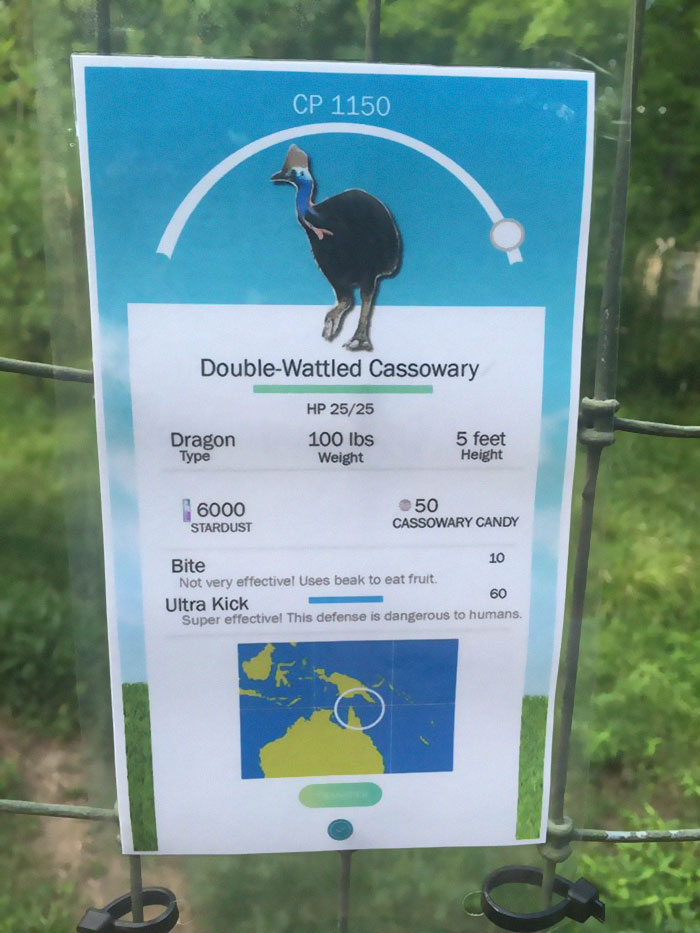 Zookeeper Can&#8217;t Take It Anymore, Decides To Add Pokemon Go Signs Next To Animals