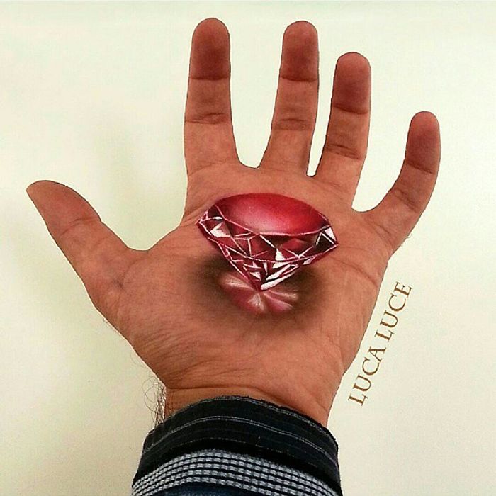 Mind-Bending 3D Optical Illusions On The Palm Of My Hand (+ Bonus Panda) Mind-Bending 3D Optical Illusions On The Palm Of My Hand (+ Bonus Panda)