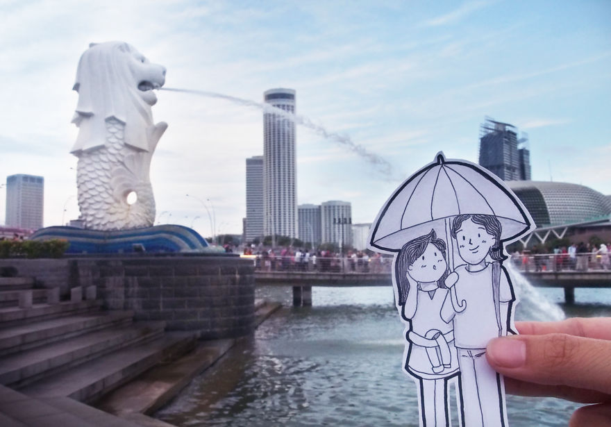 Instead Of Selfies, We Document Our Journey In A More Interesting Way: Doodles