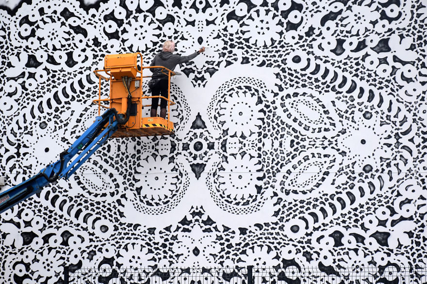 I Cover City Streets In Lace Street Art (Part 3)