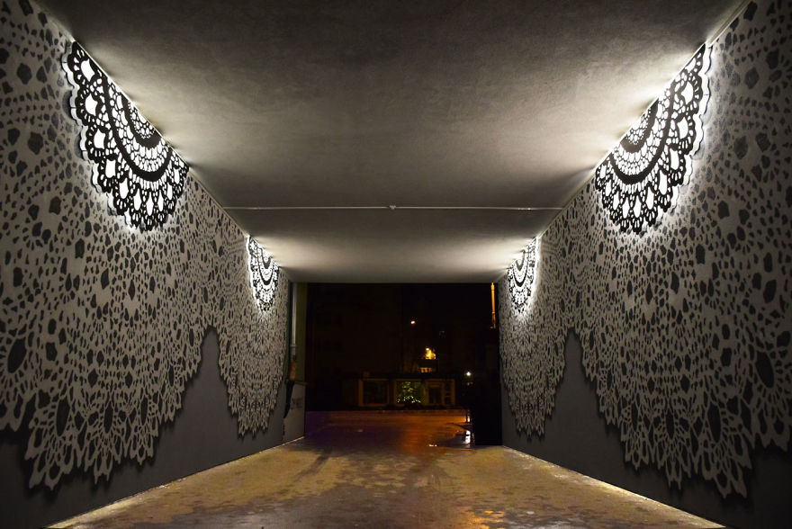 I Cover City Streets In Lace Street Art (Part 3)