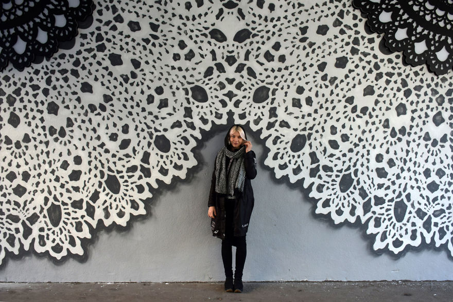 I Cover City Streets In Lace Street Art (Part 3)