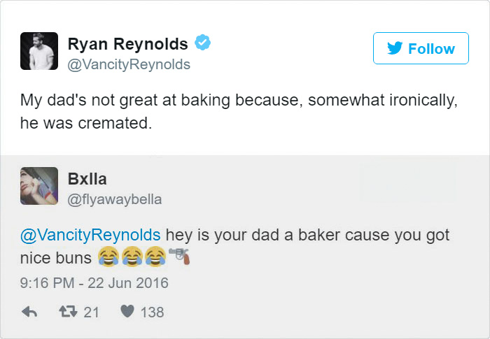 24 Times Ryan Reynold’s Twitter Replies Were Pure Gold 24 Times Ryan Reynold’s Twitter Replies Were Pure Gold