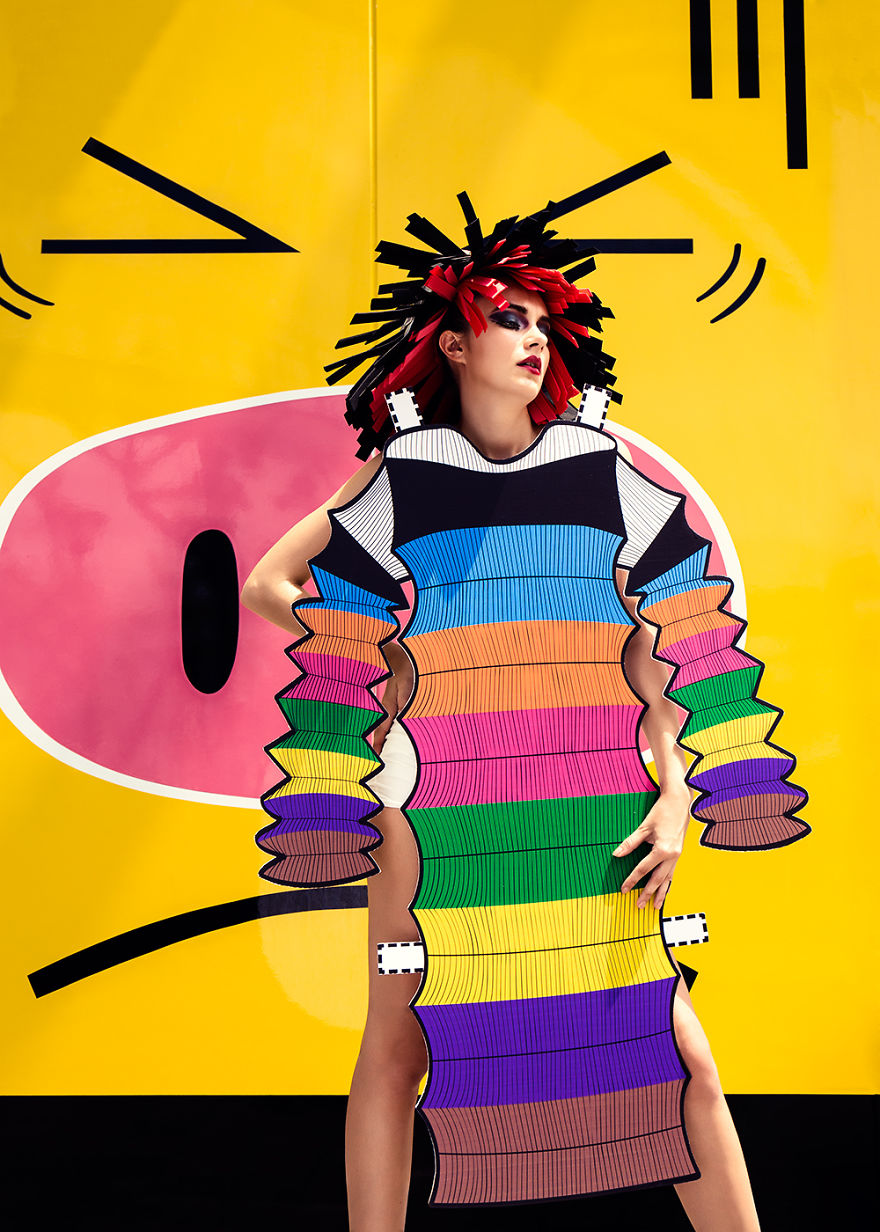 Real-Life Paper Doll: I Made 9 Paper Cutouts Inspired By Iconic Fashion Designs Real-Life Paper Doll: I Made 9 Paper Cutouts Inspired By Iconic Fashion Designs