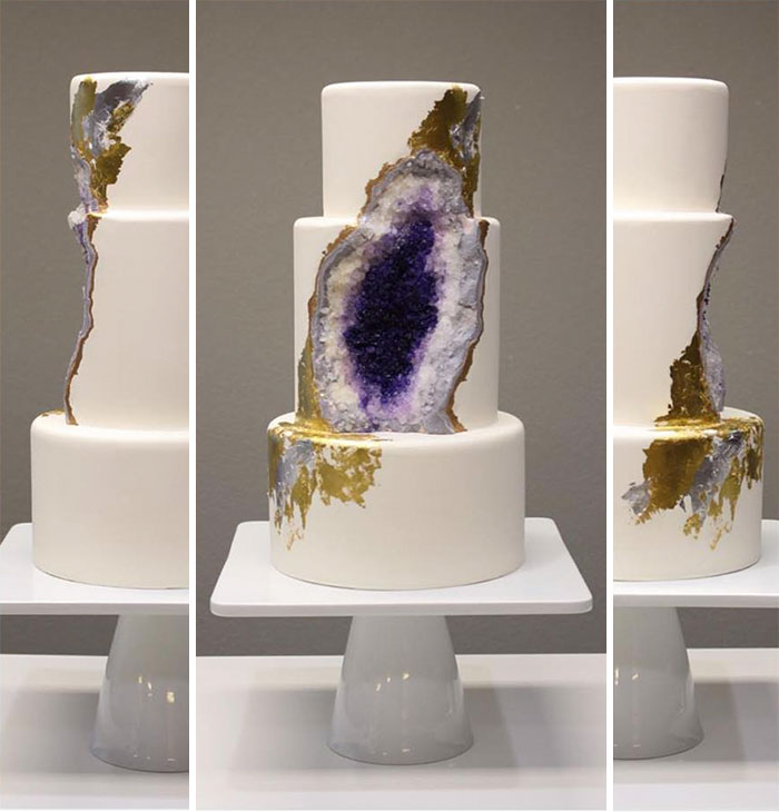 This New Geode Wedding Cake Trend Is Rocking The Internet This New Geode Wedding Cake Trend Is Rocking The Internet