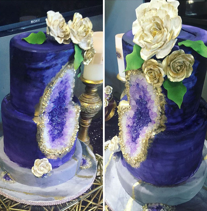 This New Geode Wedding Cake Trend Is Rocking The Internet This New Geode Wedding Cake Trend Is Rocking The Internet