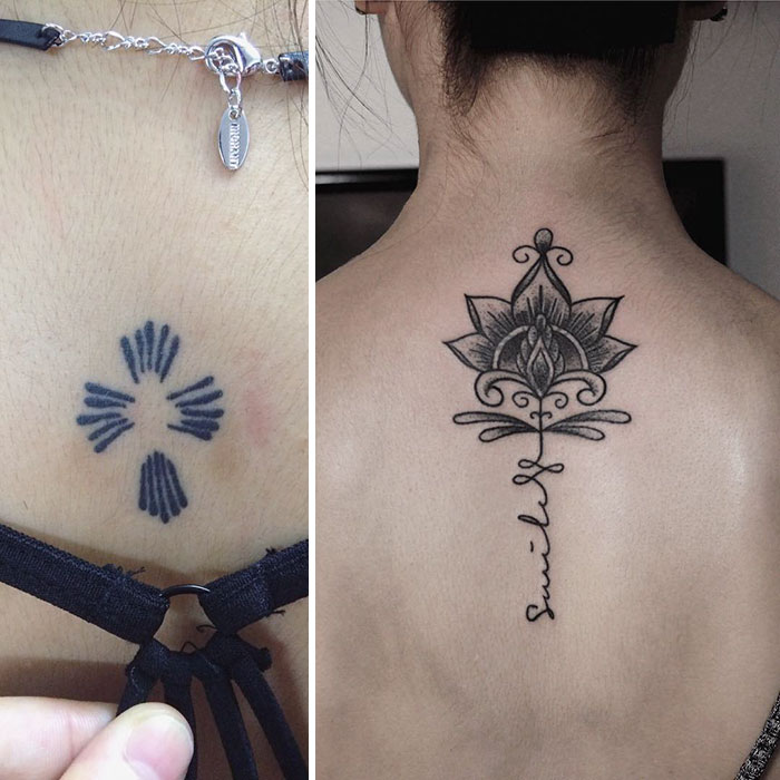 82 Creative Cover-Up Tattoo Ideas That Show A Bad Tattoo Is Not The End Of Life