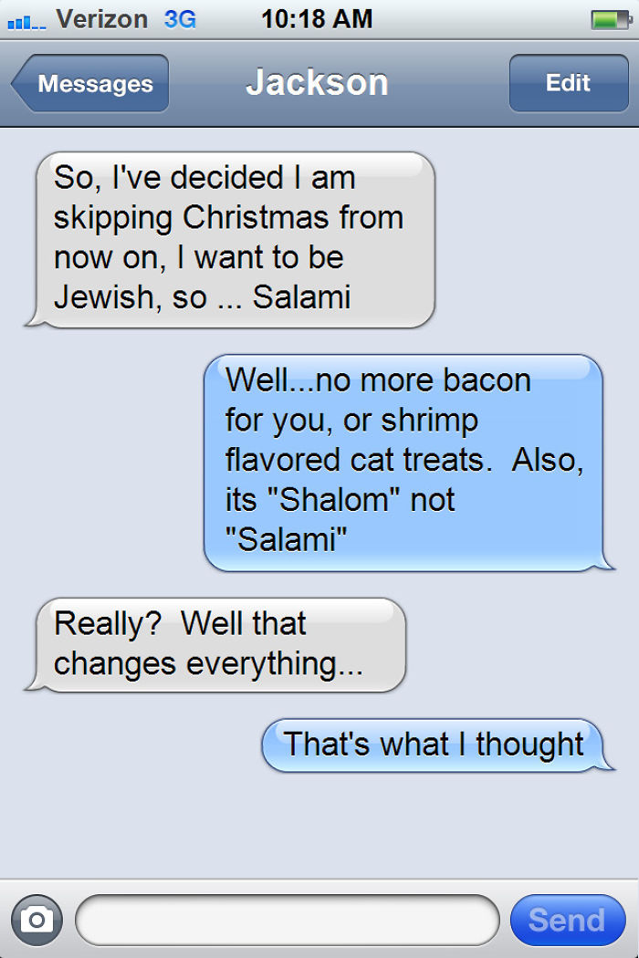 What If Cats Could Text? Woman Shares Conversations With Her 3 Rescued Cats What If Cats Could Text? Woman Shares Conversations With Her 3 Rescued Cats