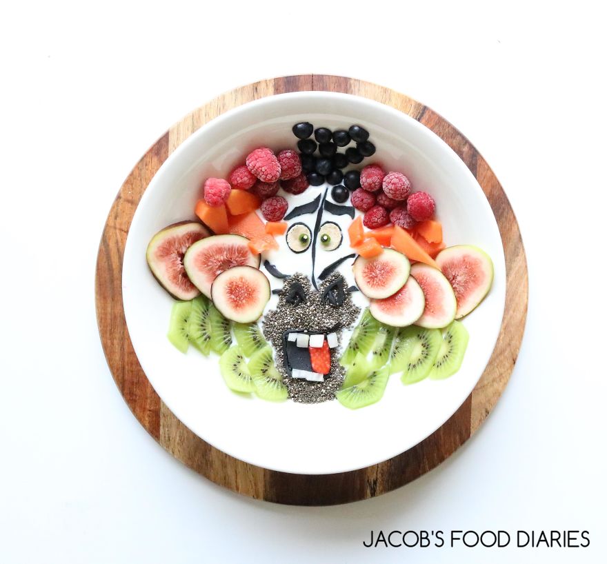 To Make My Son Eat Healthy Food, I Turn It Into His Favorite Cartoons To Make My Son Eat Healthy Food, I Turn It Into His Favorite Cartoons