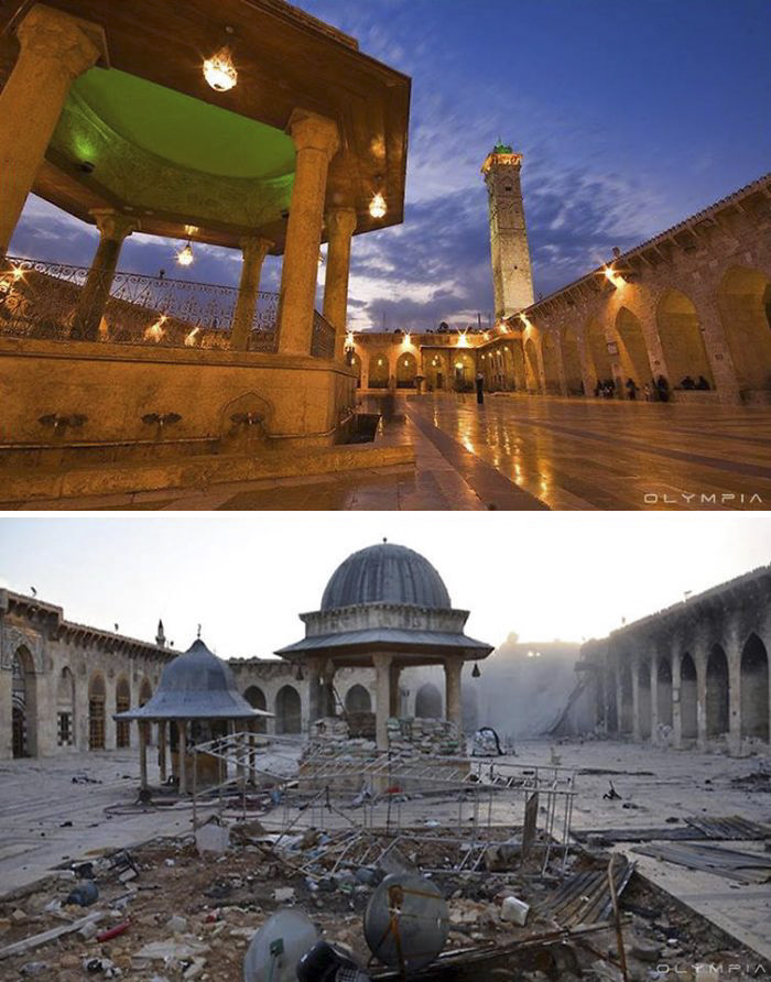 28 Before-And-After Pics Reveal What War Did To The Largest City In Syria 28 Before-And-After Pics Reveal What War Did To The Largest City In Syria