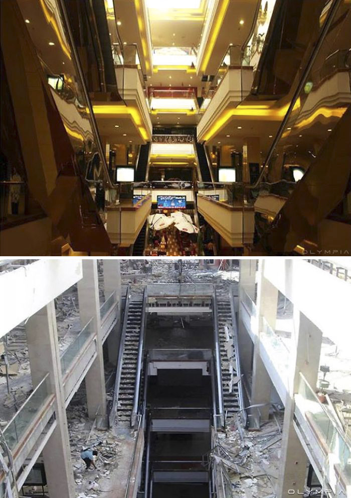 28 Before-And-After Pics Reveal What War Did To The Largest City In Syria 28 Before-And-After Pics Reveal What War Did To The Largest City In Syria