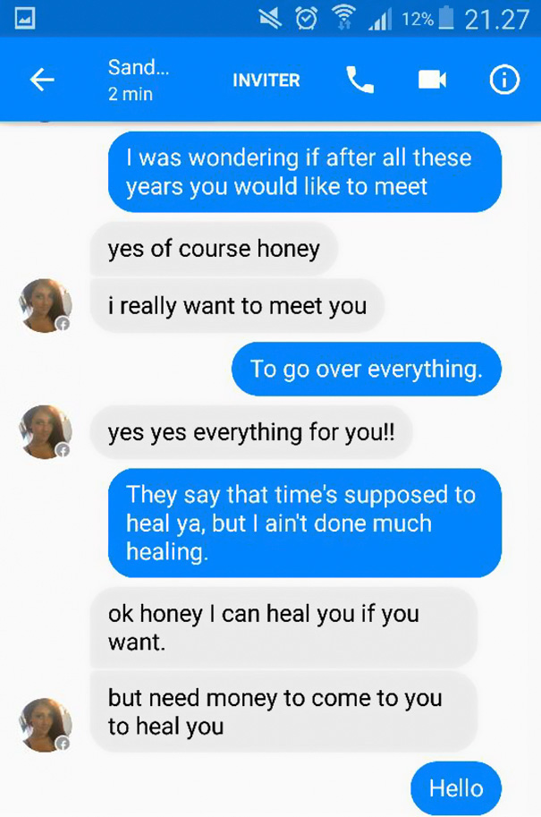 Guy Trolls Facebook Scammer With Adele Lyrics Until They Go Crazy