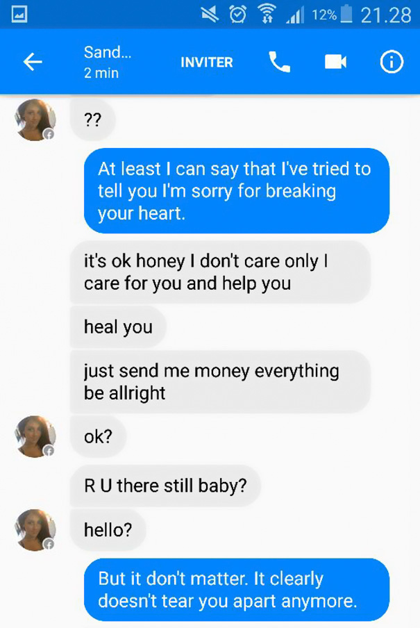 Guy Trolls Facebook Scammer With Adele Lyrics Until They Go Crazy