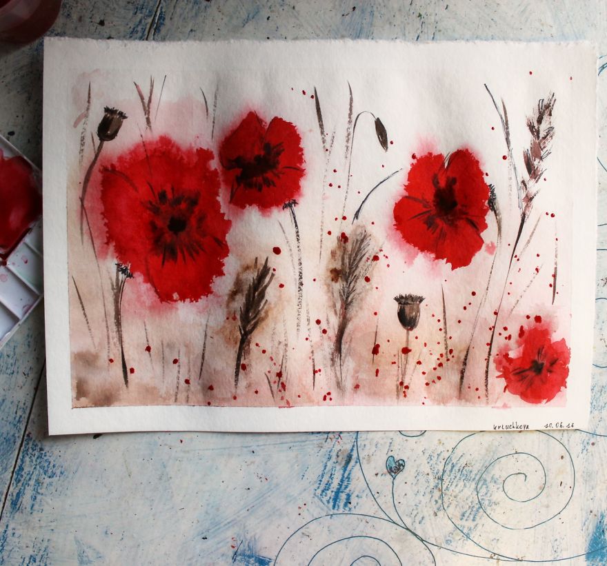 I Haven’t Painted A Single Pic For 3 Years Since My Son Was Born, So I Started This 365 Watercolor Challenge I Haven’t Painted A Single Pic For 3 Years Since My Son Was Born, So I Started This 365 Watercolor Challenge