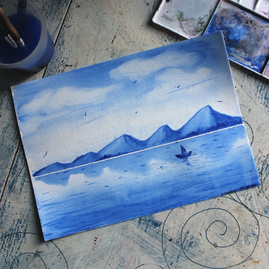 I Haven’t Painted A Single Pic For 3 Years Since My Son Was Born, So I Started This 365 Watercolor Challenge I Haven’t Painted A Single Pic For 3 Years Since My Son Was Born, So I Started This 365 Watercolor Challenge