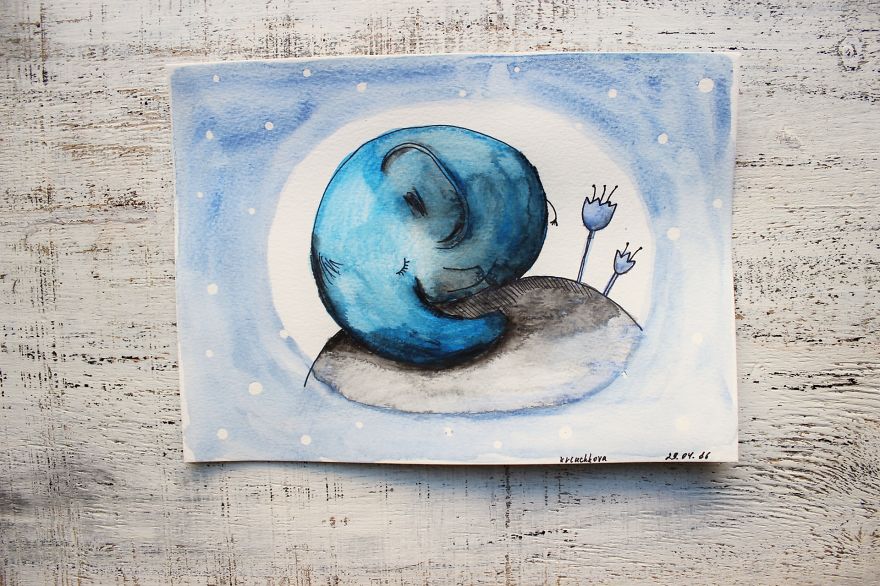 I Haven’t Painted A Single Pic For 3 Years Since My Son Was Born, So I Started This 365 Watercolor Challenge I Haven’t Painted A Single Pic For 3 Years Since My Son Was Born, So I Started This 365 Watercolor Challenge