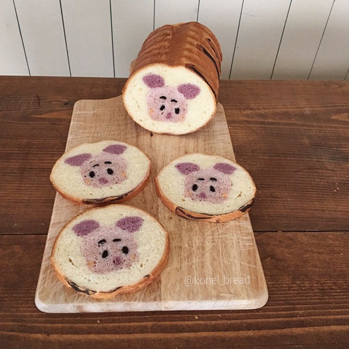 Japanese Mom Bakes Awesome Loaves of Bread Inspired By Her Kids Drawings And Nature