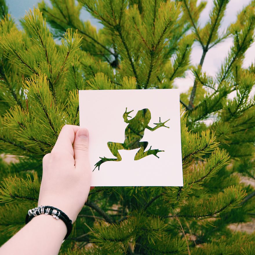 I Use Nature To Color Animal Paper Silhouettes (Part 2)