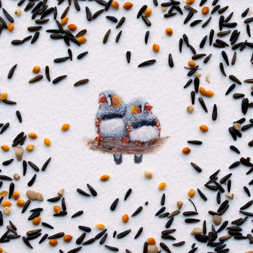 I Paint Miniature Watercolors To Show That Beauty Is In The Little Things