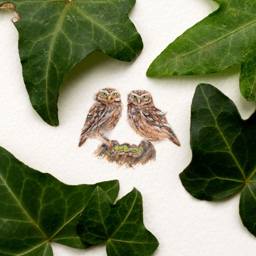 I Paint Miniature Watercolors To Show That Beauty Is In The Little Things