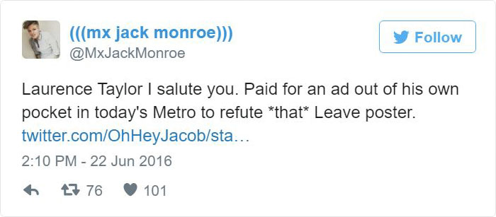 Man Fed Up With Immigration Debate Buys His Own Newspaper Ad Man Fed Up With Immigration Debate Buys His Own Newspaper Ad