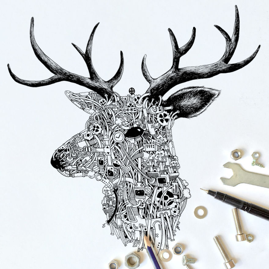 I Doodle Animals And Objects With A Steampunk Twist I Doodle Animals And Objects With A Steampunk Twist