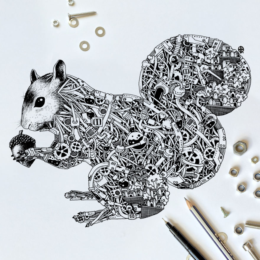 I Doodle Animals And Objects With A Steampunk Twist I Doodle Animals And Objects With A Steampunk Twist