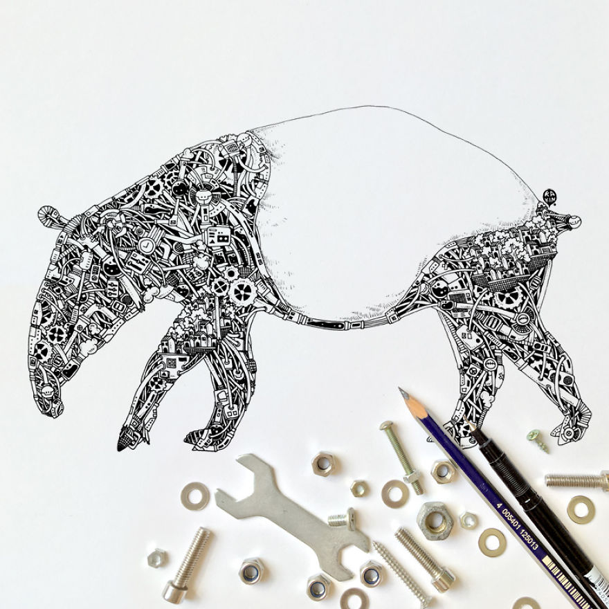 I Doodle Animals And Objects With A Steampunk Twist I Doodle Animals And Objects With A Steampunk Twist