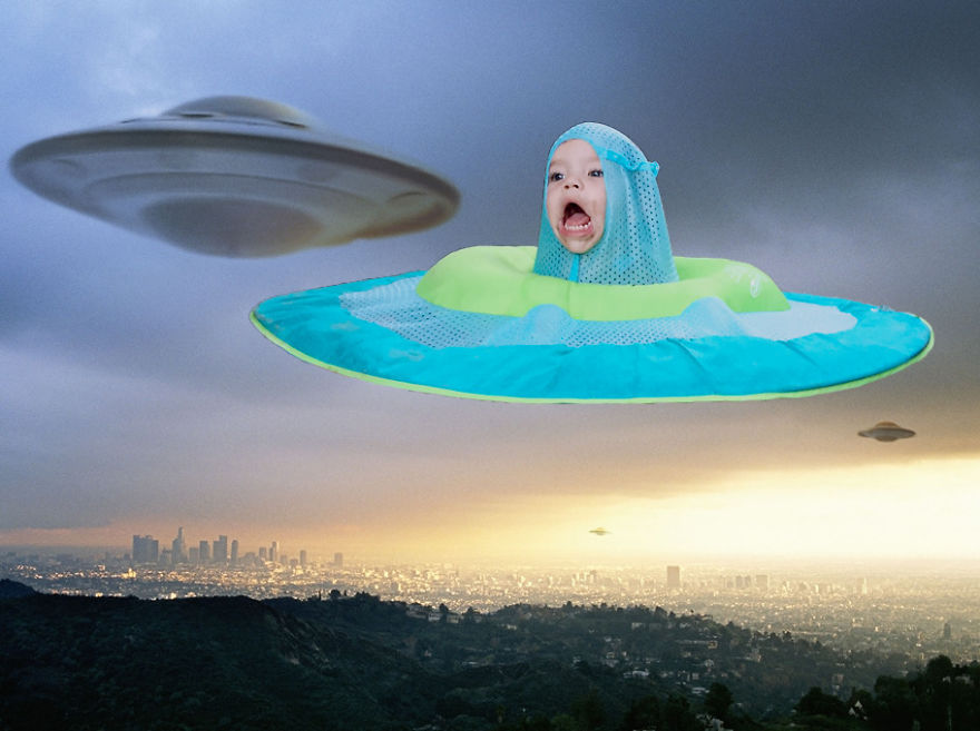 Challenge: Photoshop This Child With A Raft On His Head