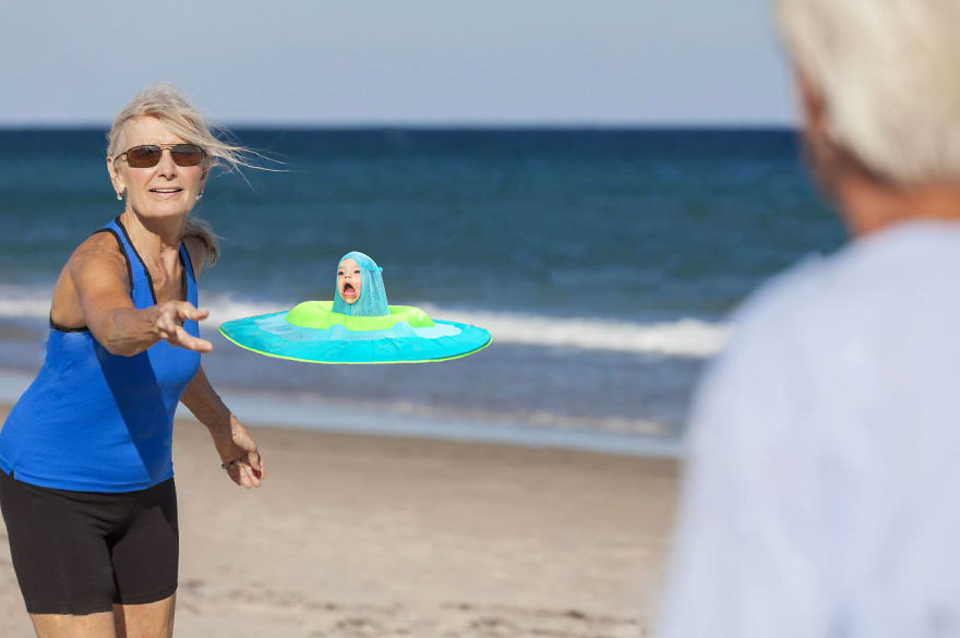 Challenge: Photoshop This Child With A Raft On His Head