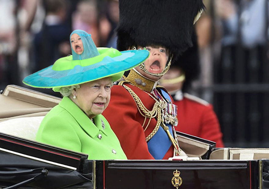 Challenge: Photoshop This Child With A Raft On His Head