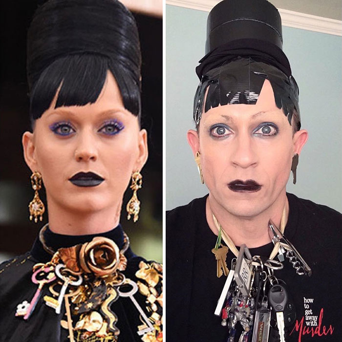 Former &#8216;Buffy&#8217; Star Recreates Celebrity Outfits Using Stuff He Finds At Home