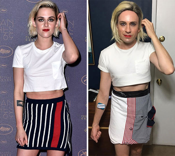 Former &#8216;Buffy&#8217; Star Recreates Celebrity Outfits Using Stuff He Finds At Home