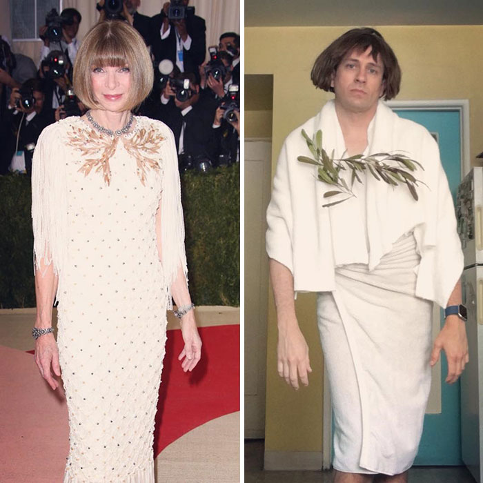 Former &#8216;Buffy&#8217; Star Recreates Celebrity Outfits Using Stuff He Finds At Home