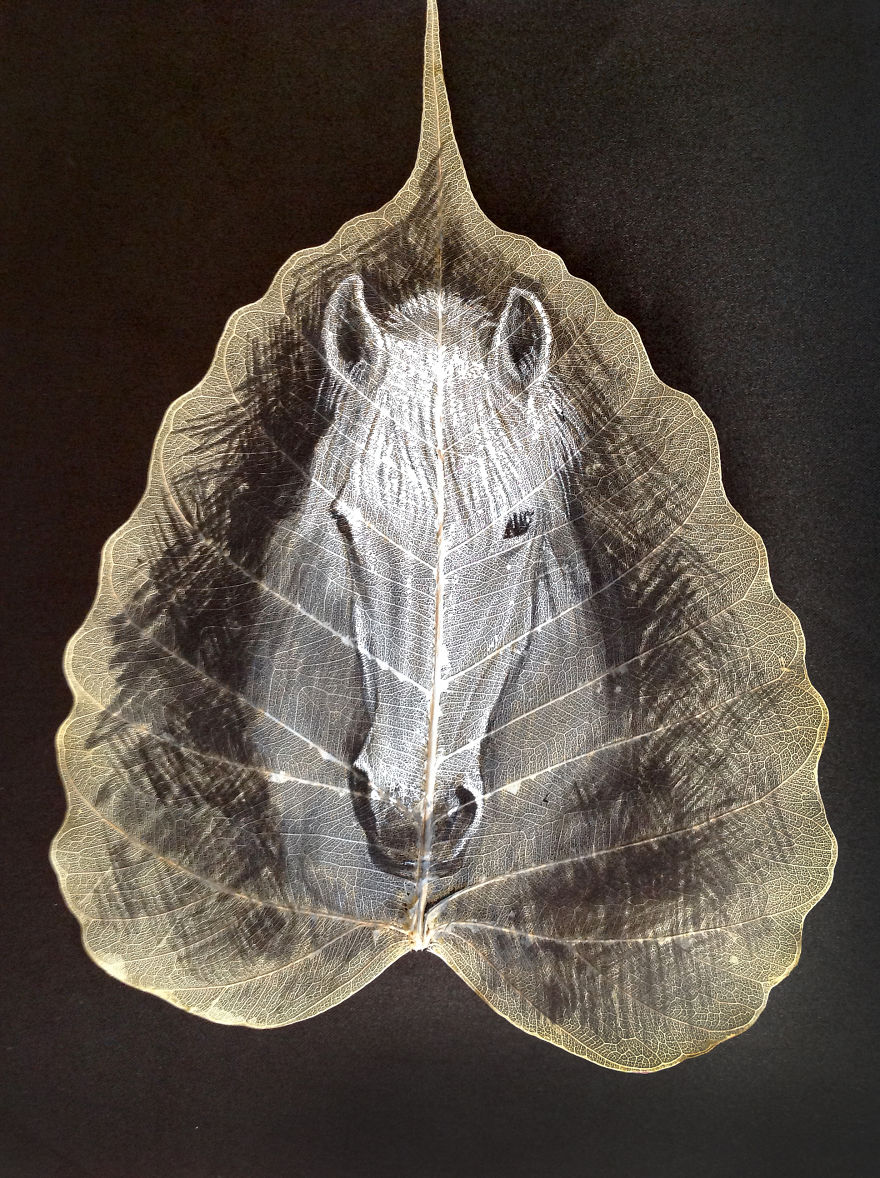 I Paint On Peepal Leaves To Keep The Ancient Art Alive