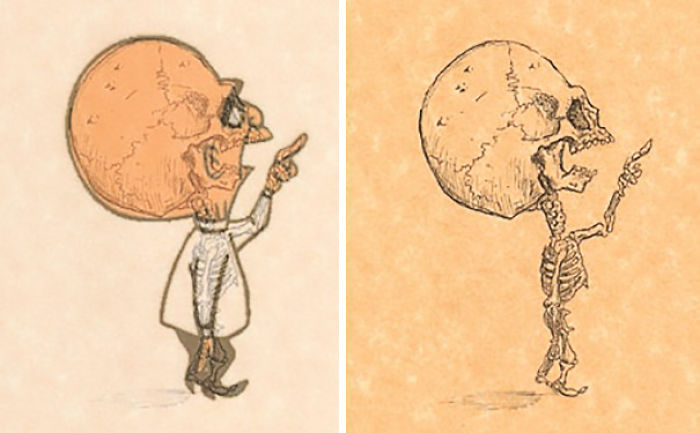 Artist Reveals The Skeletons Of Famous Cartoon Characters Artist Reveals The Skeletons Of Famous Cartoon Characters