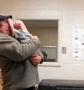Pit Bull Pup Can&#8217;t Believe His Rescuer Is Back To Adopt Him