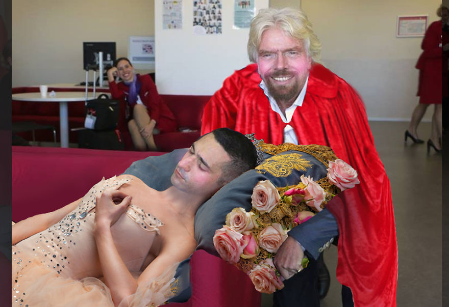 Richard Branson Catches His Employee Sleeping At Work Richard Branson Catches His Employee Sleeping At Work