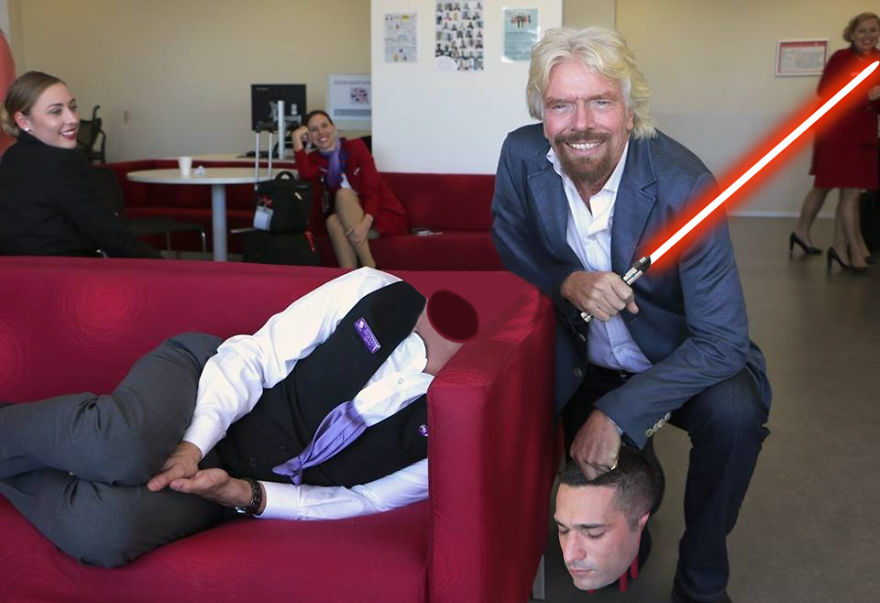 Richard Branson Catches His Employee Sleeping At Work Richard Branson Catches His Employee Sleeping At Work